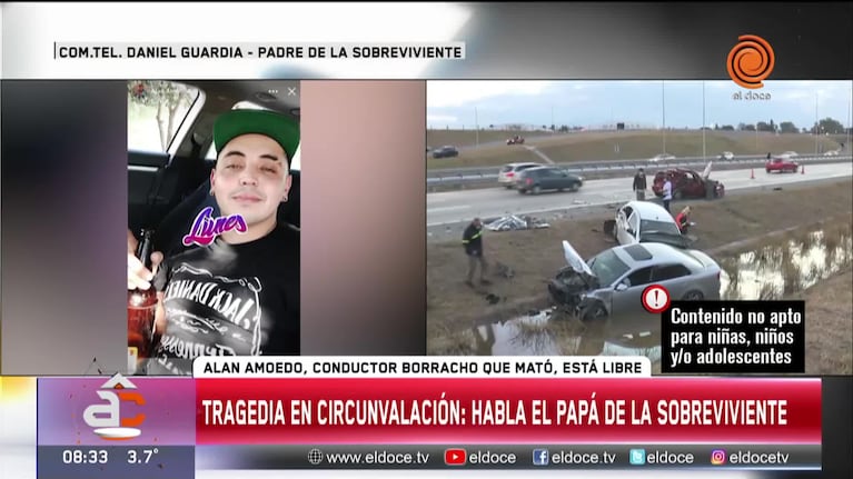 Tragedia en Circunvalación: el padre de la sobreviviente pidió justicia