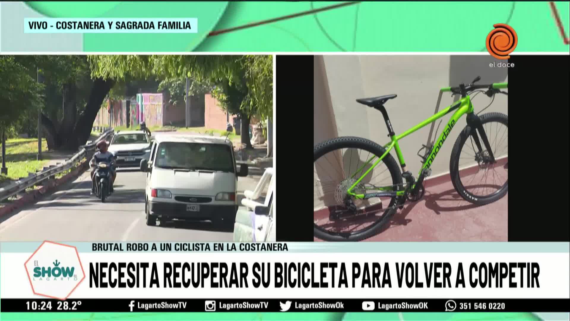 Violento robo a un ciclista en la Costanera  