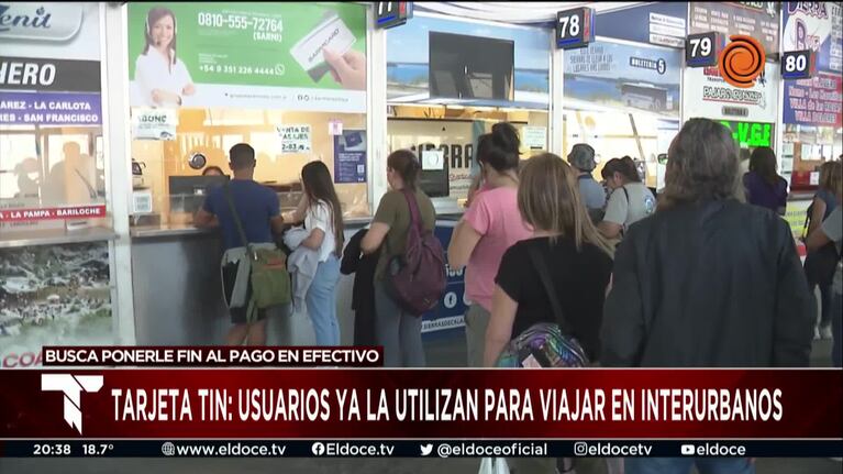 Los usuarios opinaron sobre el uso de la tarjeta TIN en los interurbanos