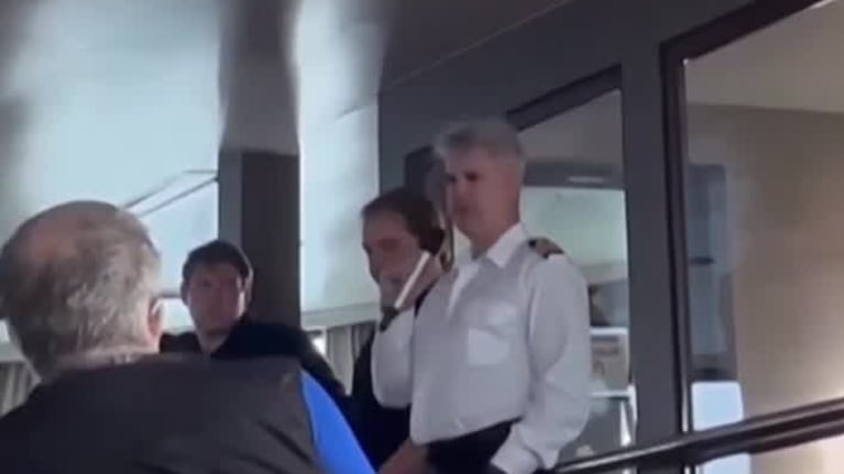El anuncio del capitán en el crucero del hantavirus
