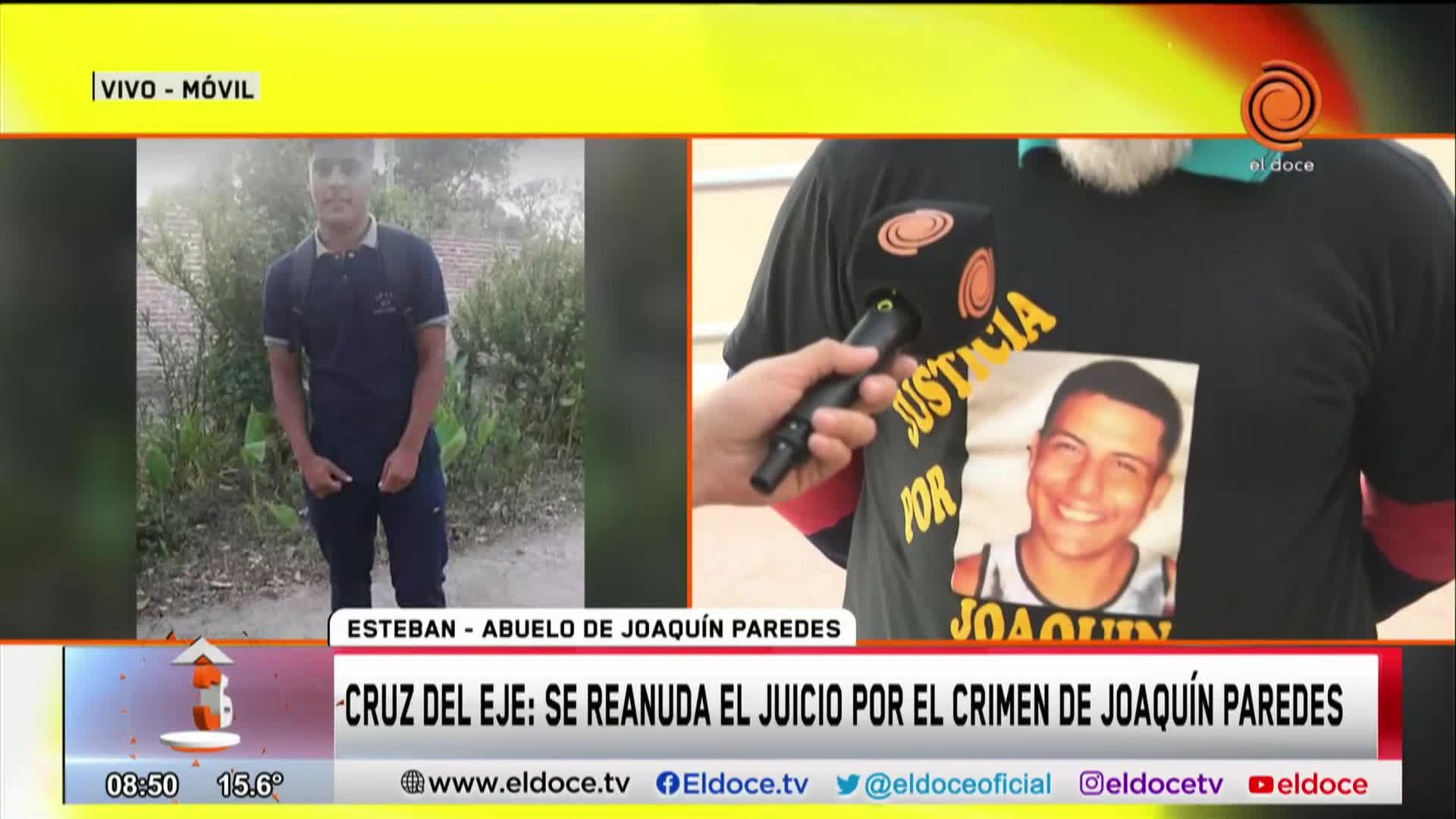 El dolor del abuelo de Joaquín Paredes en una nueva audiencia del juicio