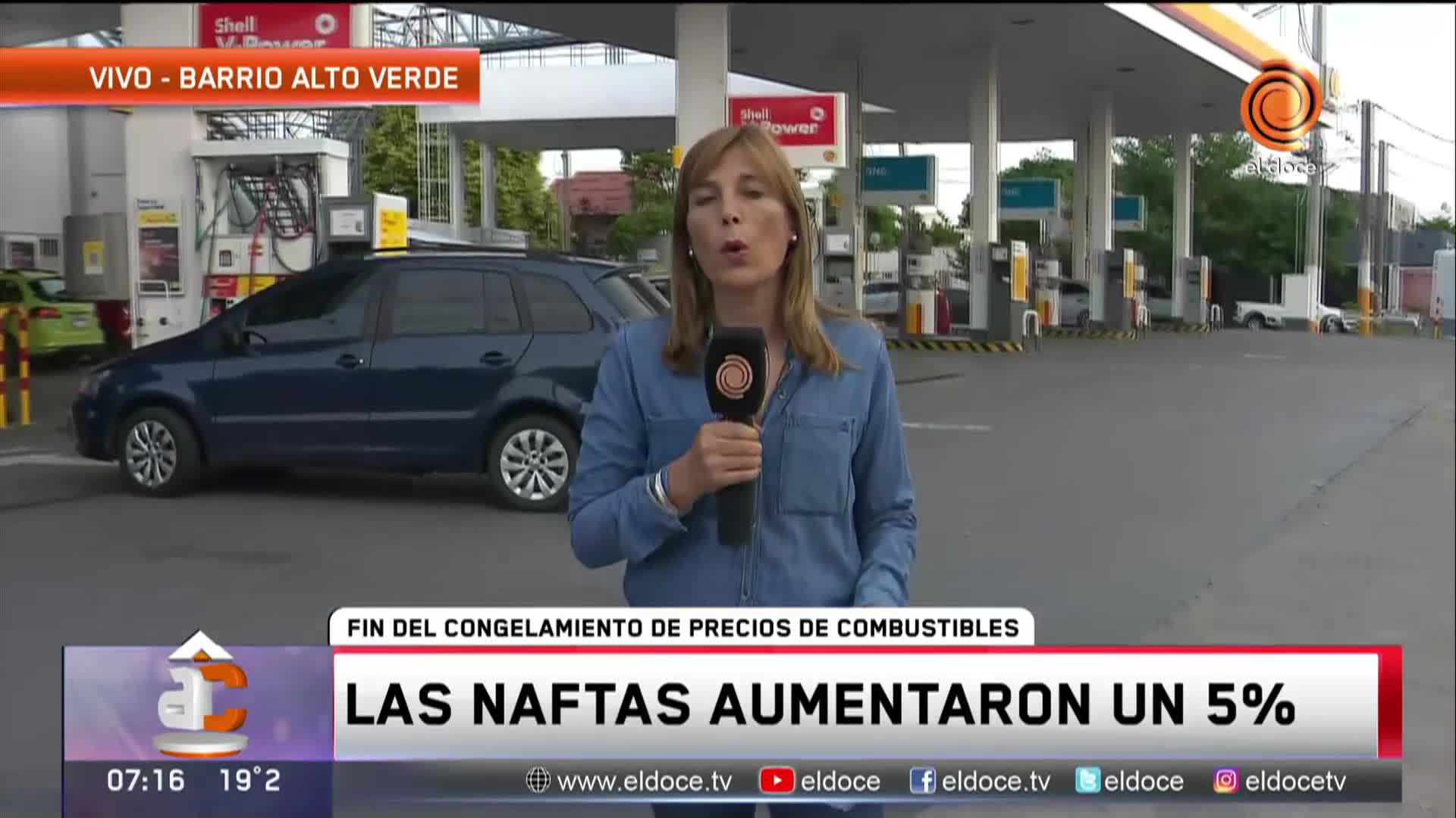 Se aplicó el nuevo aumento en las naftas