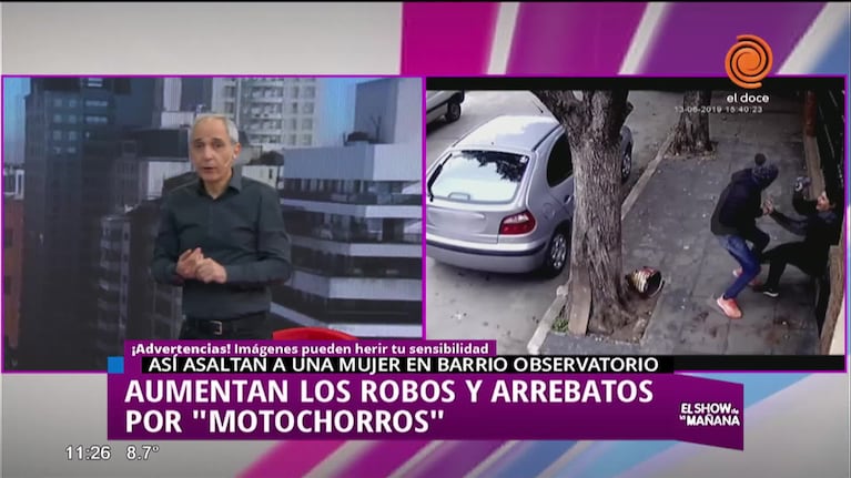 Así roban los motochorros en Córdoba