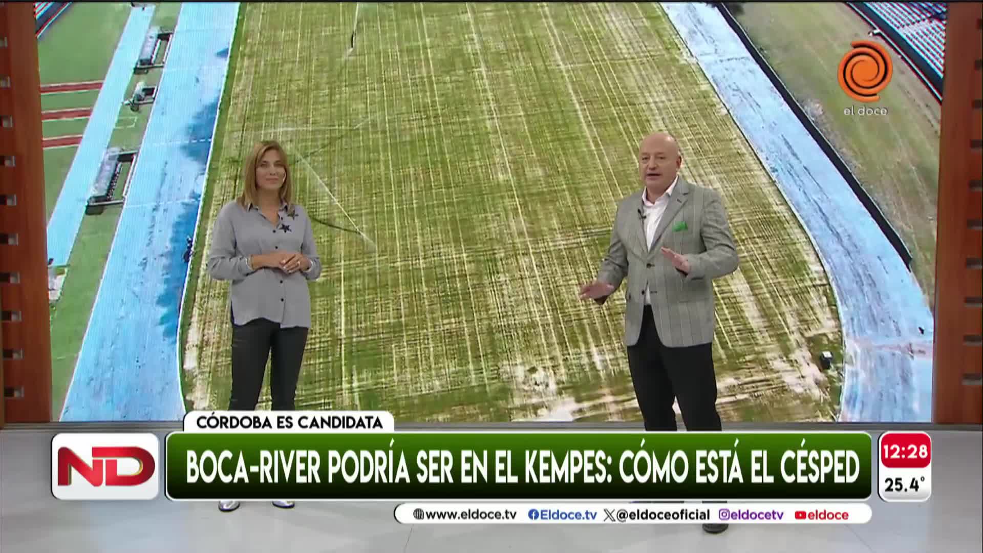 El Kempes visto desde el drone de Noticiero Doce