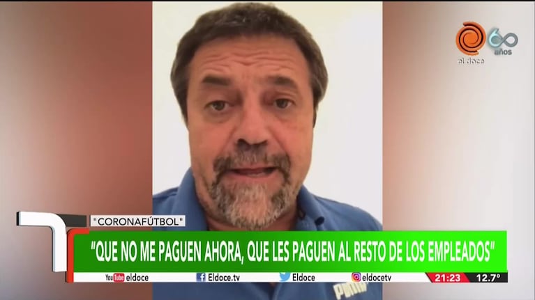 El gesto de Caruso Lombardi para ayudar económicamente a Belgrano