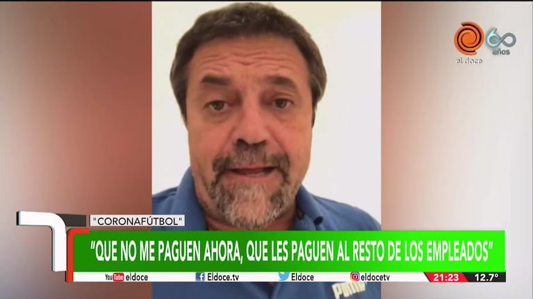 El gesto de Caruso Lombardi para ayudar económicamente a Belgrano