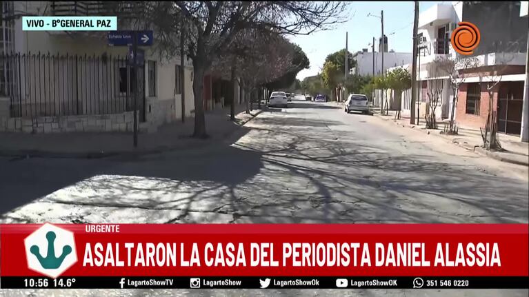 Violento asalto en la casa del periodista Daniel Alassia