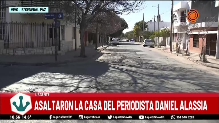 Violento asalto en la casa del periodista Daniel Alassia