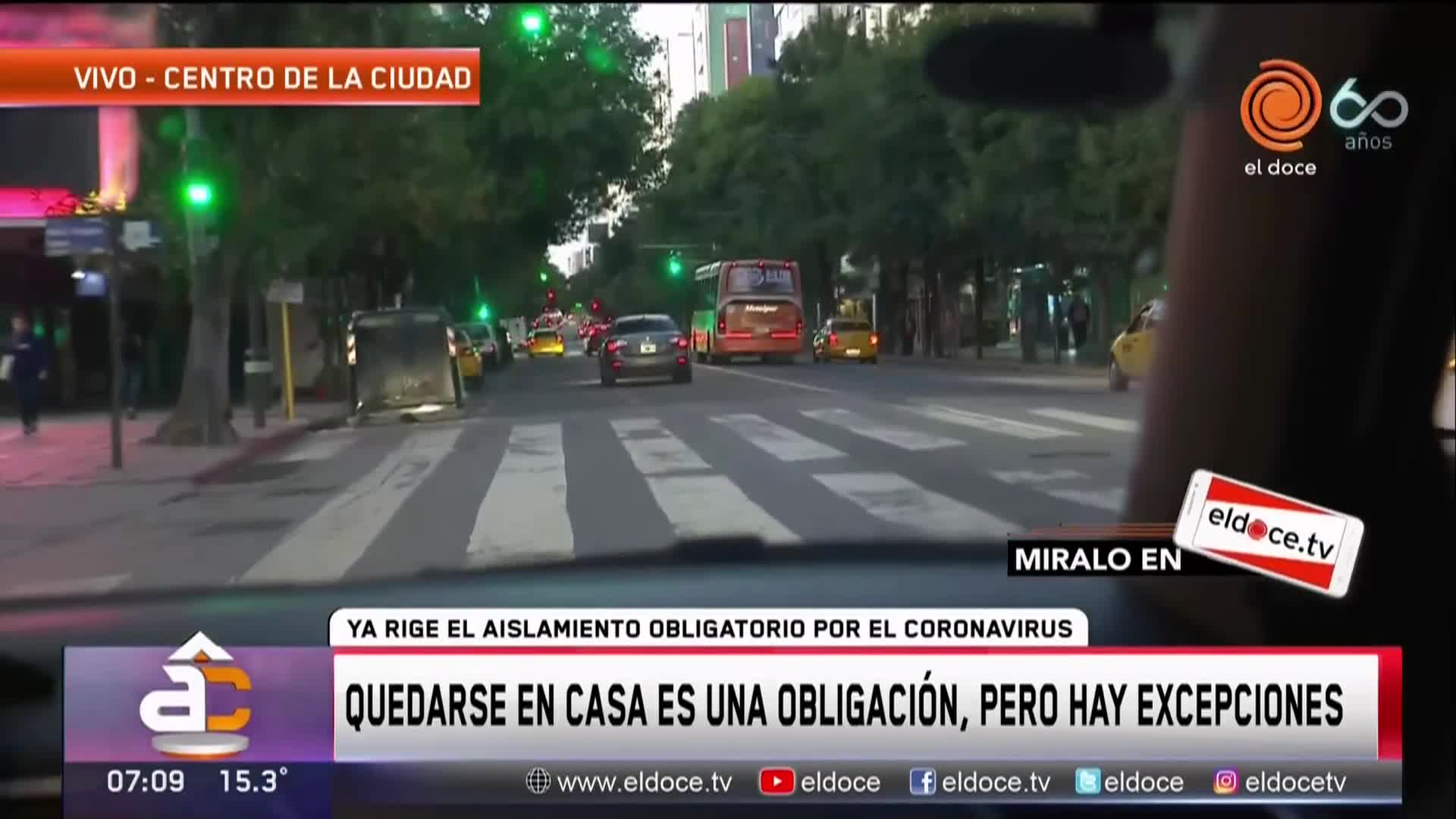 Día 1 de cuarentena: la situación en las calles de Córdoba