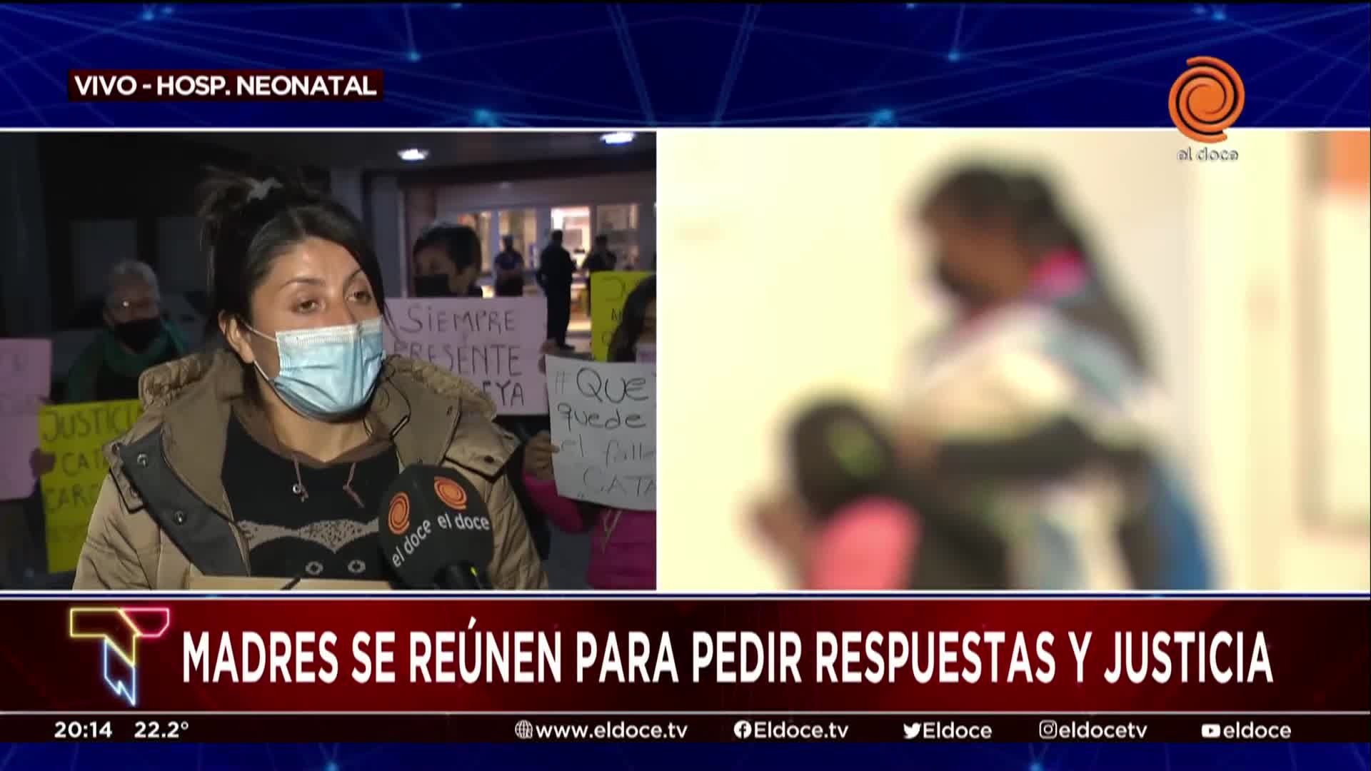 Continúa la protesta de las madres en el Hospital Neonatal