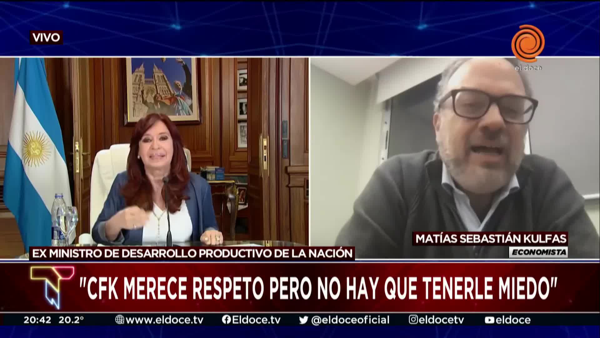 Kulfas dijo que "no hay que tenerle miedo a Cristina"