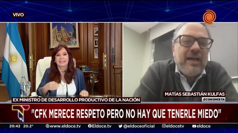 Kulfas dijo que "no hay que tenerle miedo a Cristina"