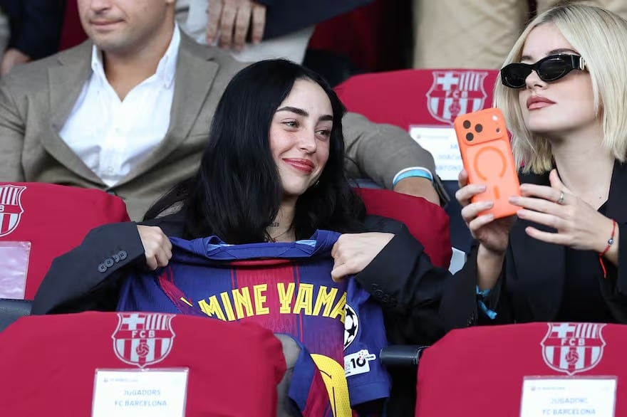 El especial festejo de gol de Lamine Yamal dedicado a Nicki Nicole 