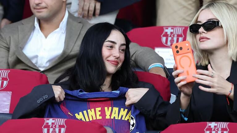 El especial festejo de gol de Lamine Yamal dedicado a Nicki Nicole