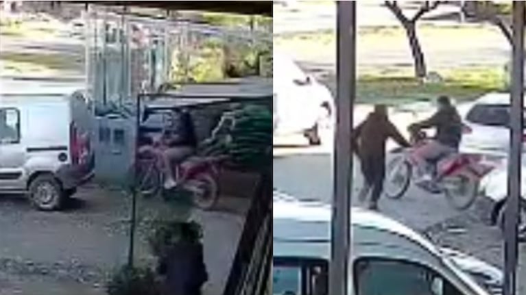 Le robaron la moto en Villa Allende y quedó filmado