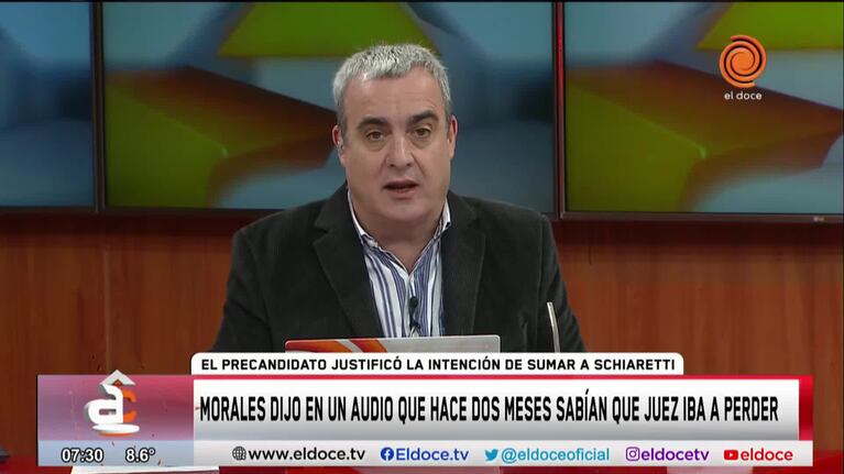 Filtraron un audio de Morales sobre la elección de Juez