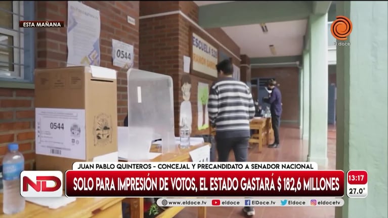 Elecciones: en Córdoba aseguran que podrían gastar 700% menos en las boletas