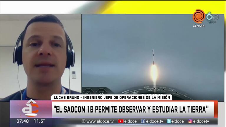 El exitoso lanzamiento del satélite argentino Saocom 1B