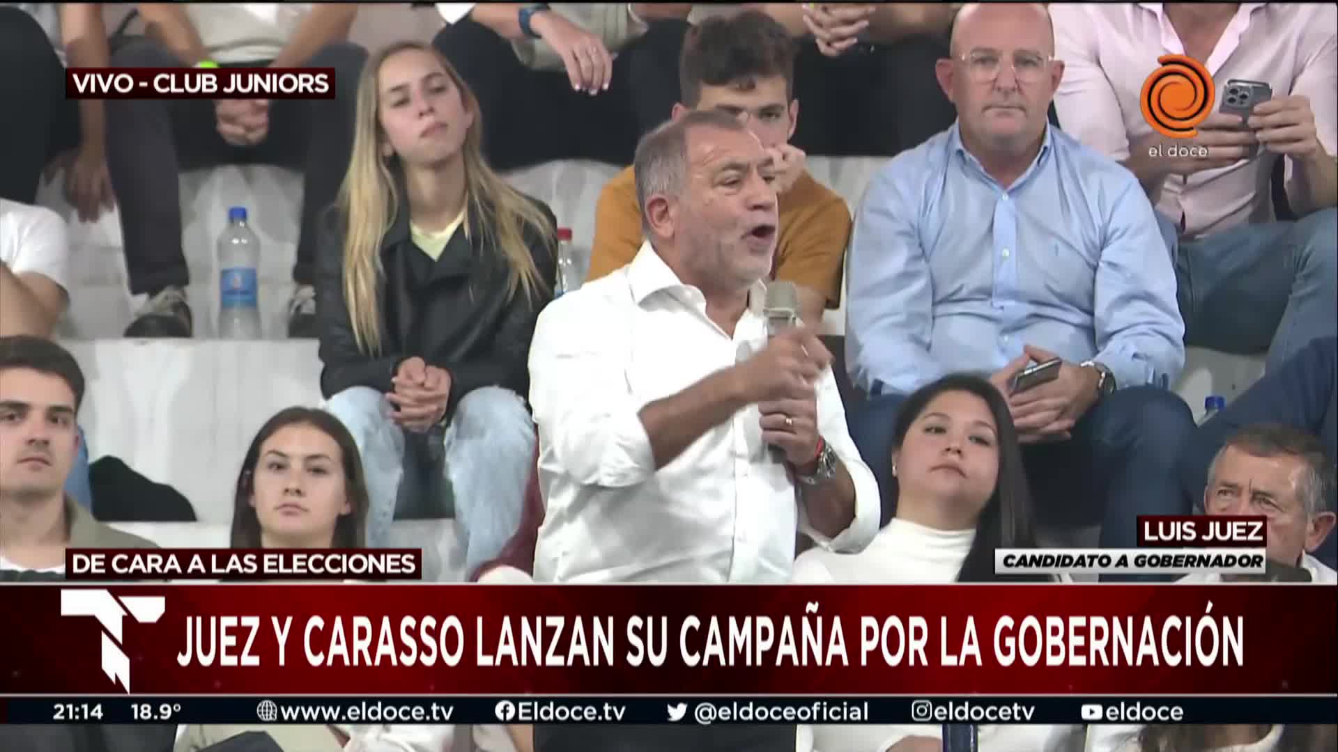 Luis Juez lanzó en Córdoba su tercera campaña a gobernador