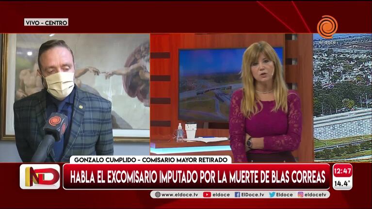 Cumplido reveló que se encontró con la mamá de Blas Correas