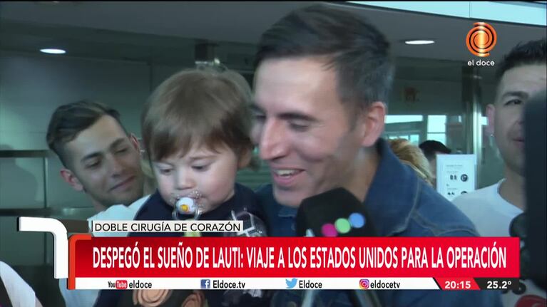 Lauti viajó a Estados Unidos para operarse