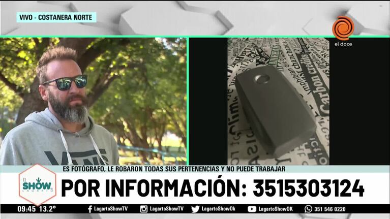 Fótografo víctima de la inseguridad