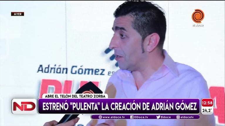 Adrián Gómez estrenó “Pulenta WIFI”
