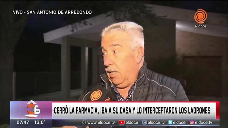 Ladrones golpearon a un hombre de 70 años
