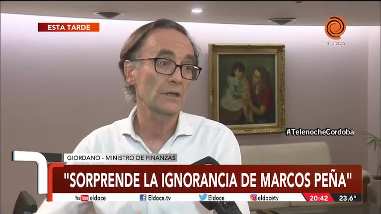 Osvaldo Giordano, durísimo contra Marcos Peña