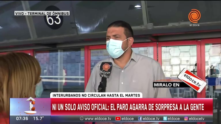 Comenzó el paro de interurbanos: vuelve el drama de los usuarios