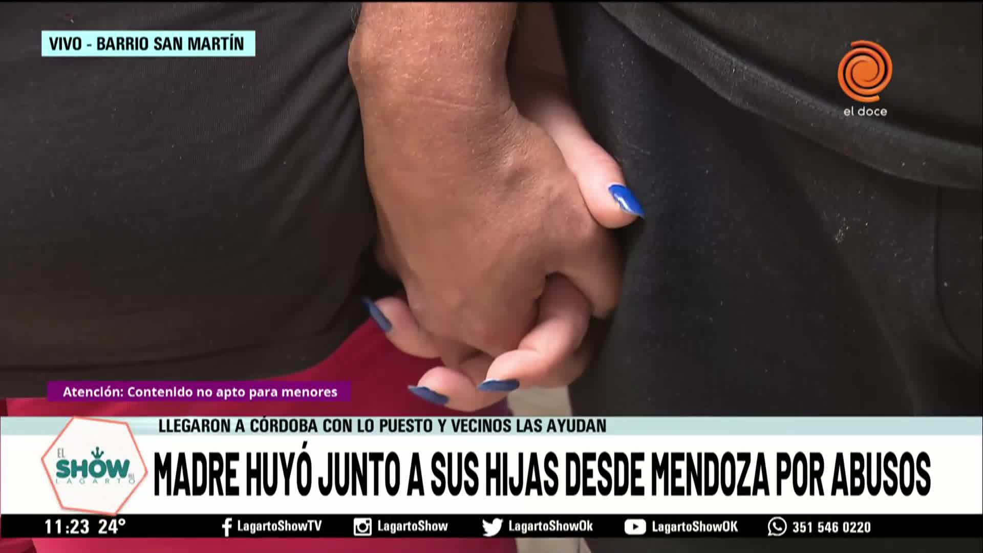 Madre e hijas escaparon del padre abusador