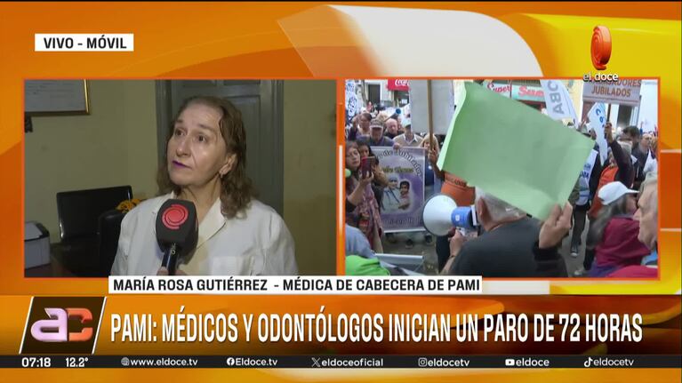 Médicos y odontólogos de Pami hacen un paro de 72 horas: el reclamo