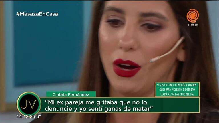 Cinthia Fernández acusó a Defederico por violento
