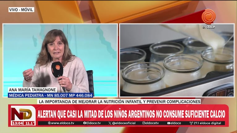 Según un estudio casi la mitad de los niños de Argentina no consumen calcio