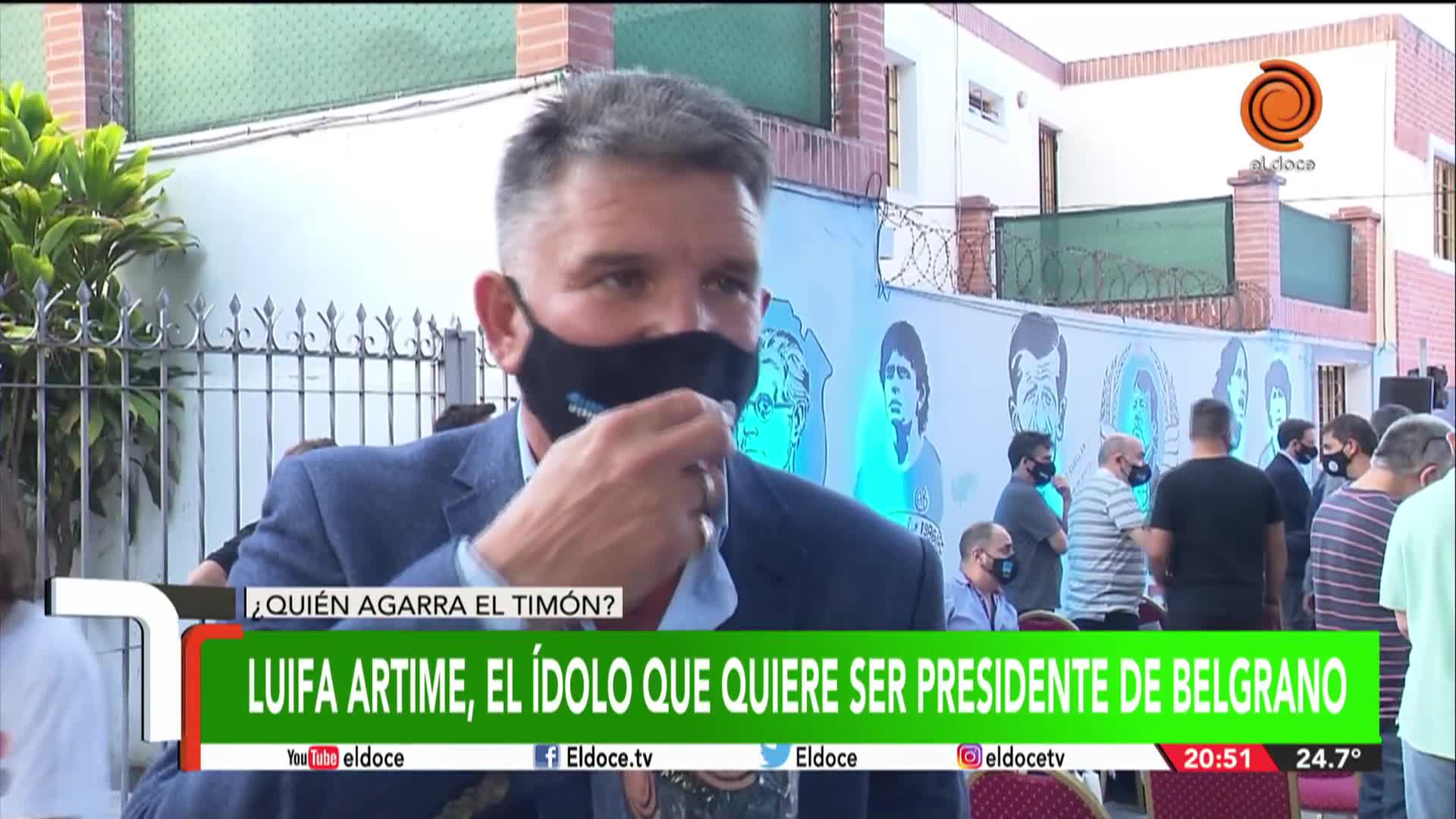 El Luifa Artime lanzó su candidatura para presidente de Belgrano