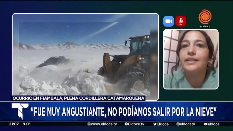 El testimonio de una de las cordobesas varadas por la nieve