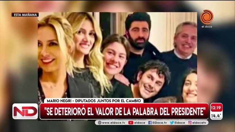 Negri y la fiesta de Fernández: "Se deterioró el valor de la palabra del presidente"