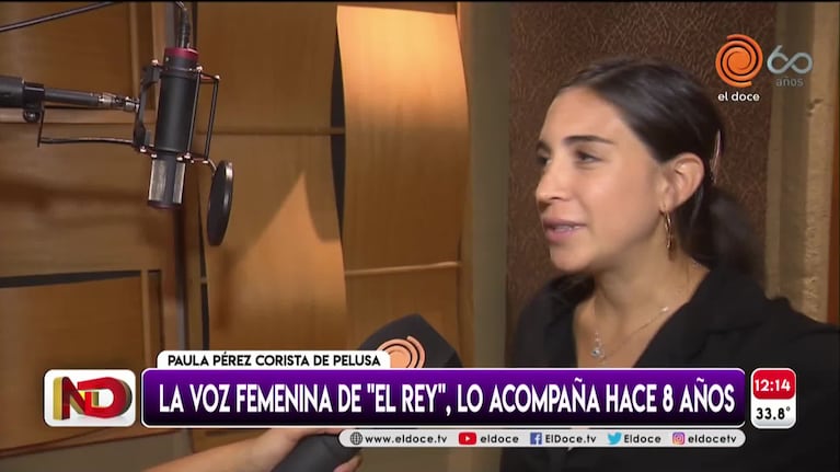 Paula Pérez, la voz femenina del "Rey" Pelusa