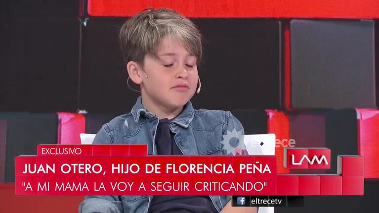 El hijo de Flor Peña, contra su mamá y hermano