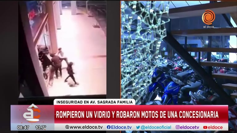 Así fue el ataque piraña a una concesionaria en Córdoba