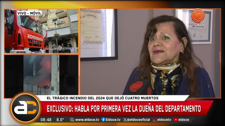 La dueña del departamento habló por primera vez