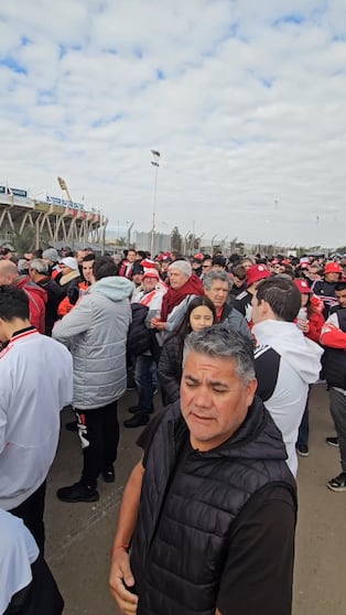 Los hinchas de River listos para alentar en el Kempes