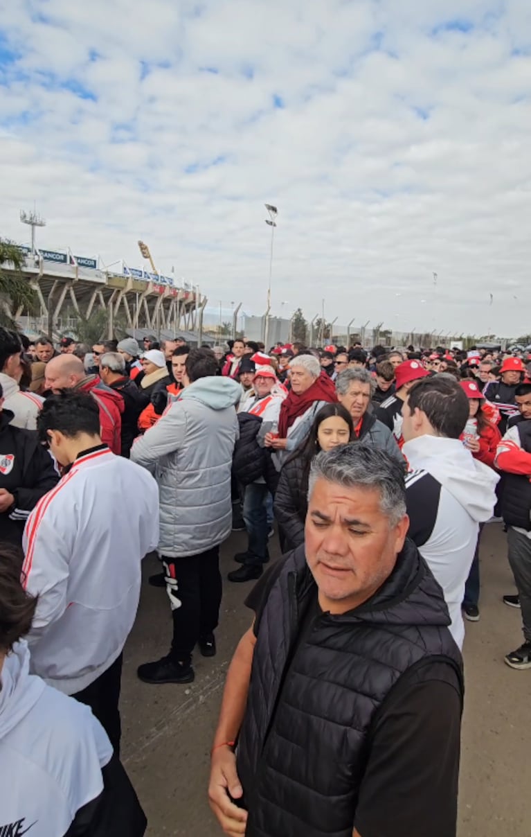 Los hinchas de River listos para alentar en el Kempes