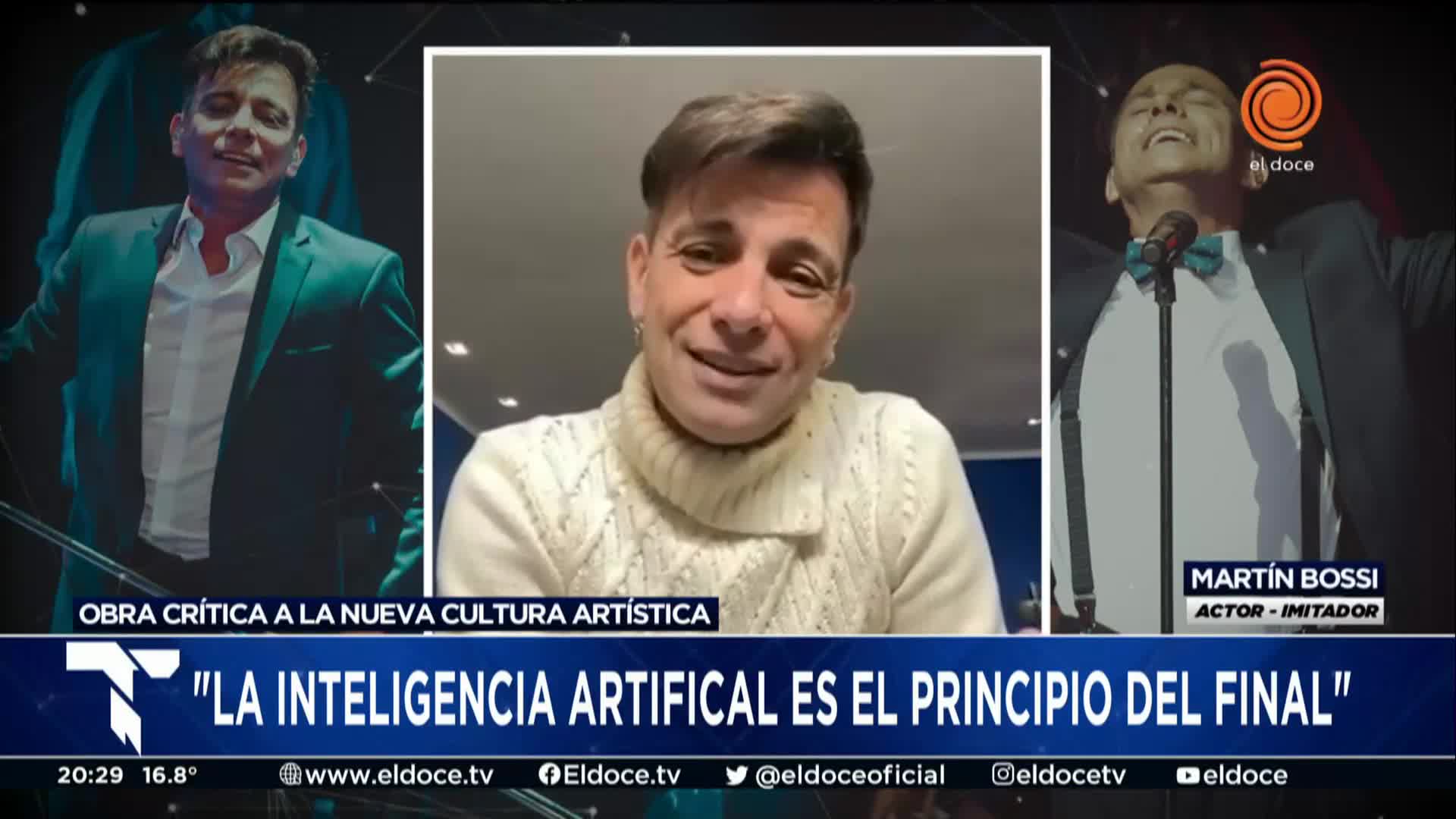 Martín Bossi criticó a la "nueva era del arte"