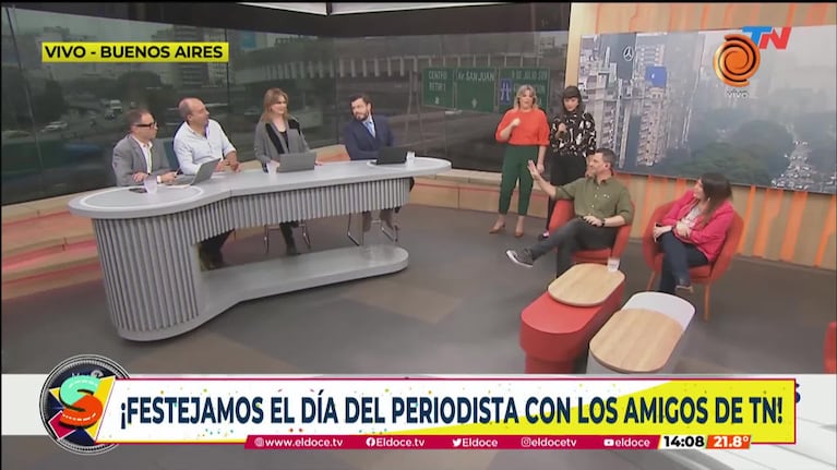 El dúplex entre Seguimos en El Doce y TN