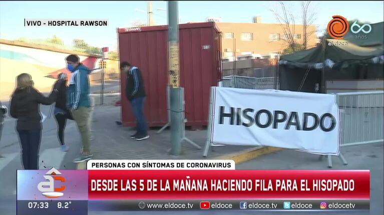Largas colas por hisopados en el Polo Sanitario