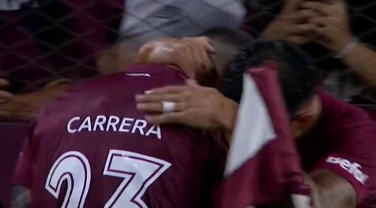 El gol del empate de Lanús frente a Instituto