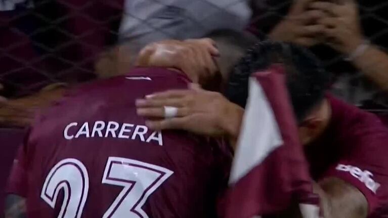 El gol del empate de Lanús frente a Instituto