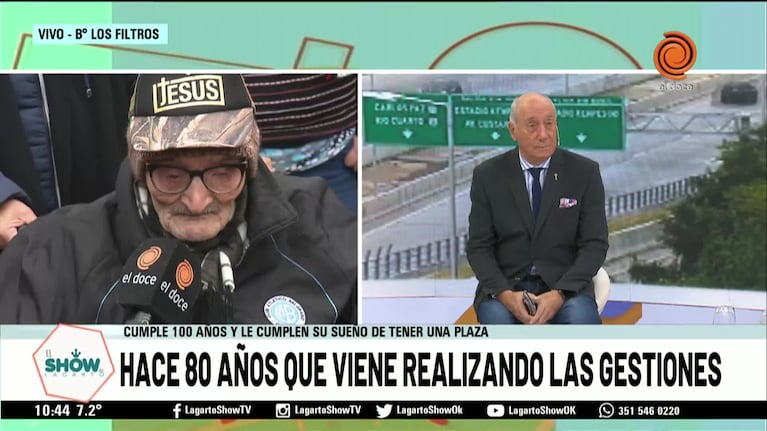 Luchó 80 años y consiguió que inauguraran una plaza