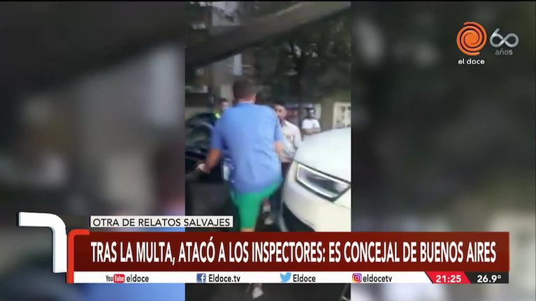 El inspector de tránsito dio su versión sobre el ataque de un conductor